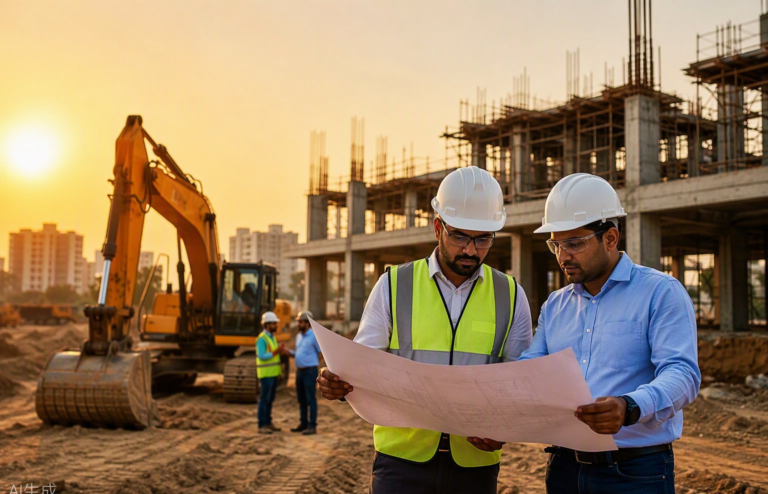 Industrial operations at site
