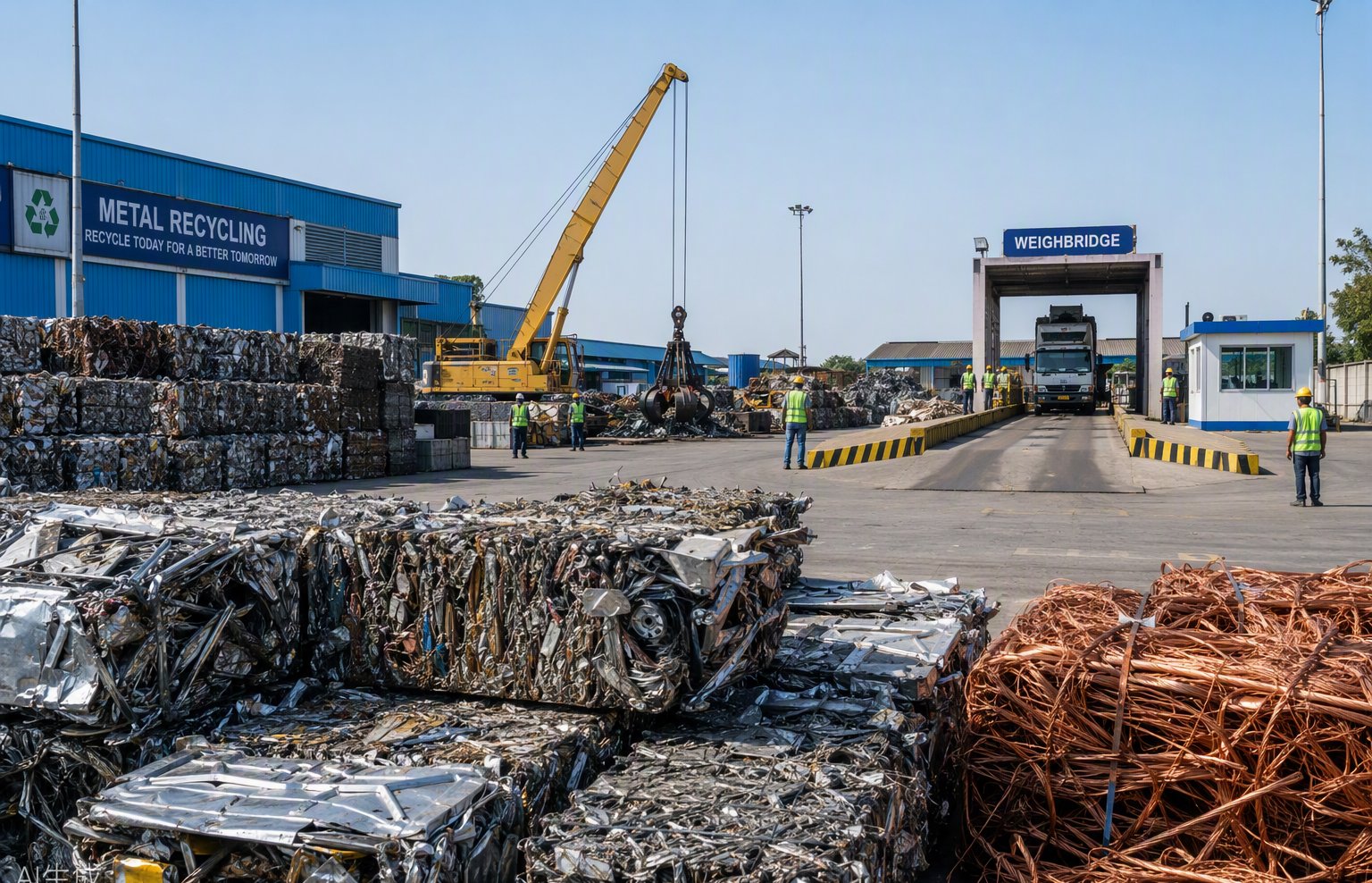 Organized scrap yard operations